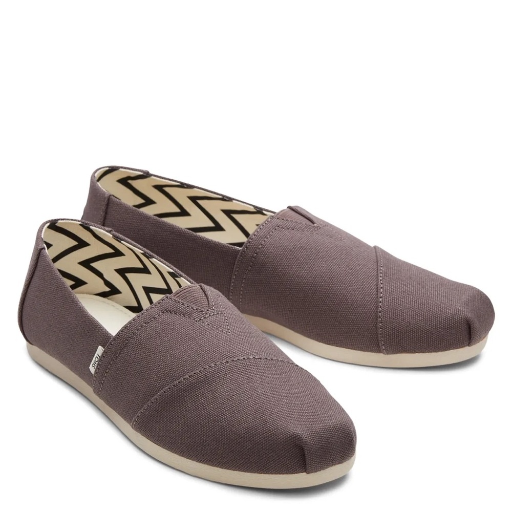 TOMS Women’s Grey Alpargata Slip-On Shoes